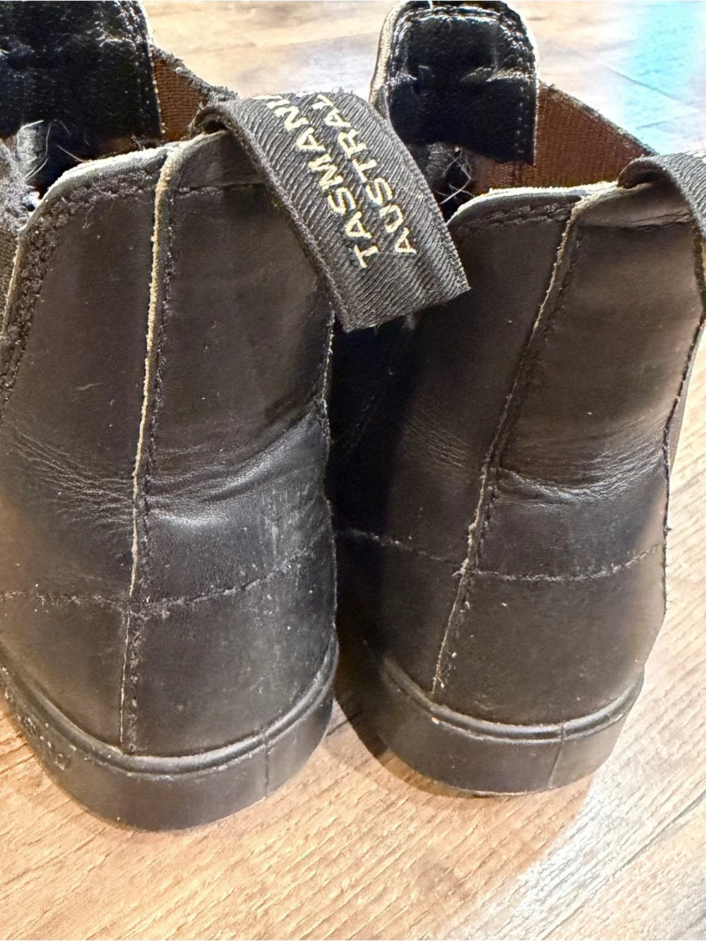 Blundstone Black Leather Chelsea Work Boots